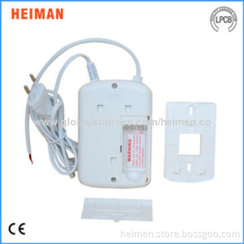 Factory Wholesale 100-240V AC independent home gas leak detector, support 9V backup battery